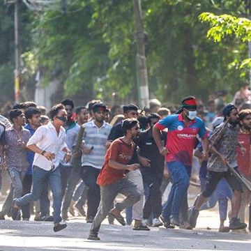 방글라데시 대학생주도 공무원할당제폐지촉구 전국시위